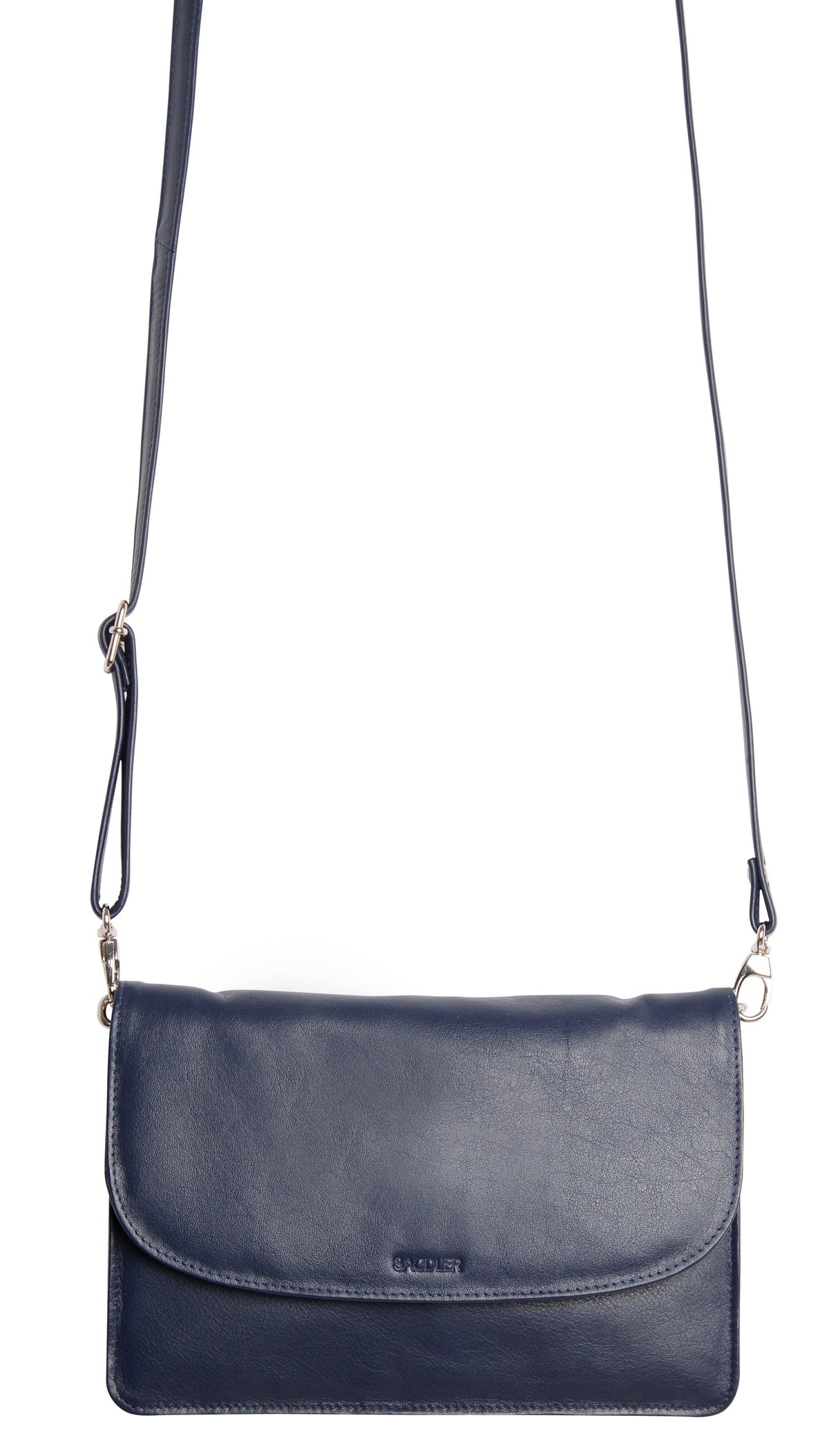 SADDLER Olivia 3-Section Leather Crossbody Bag &amp; Clutch – Compact &amp; Stylish - Gift Boxed