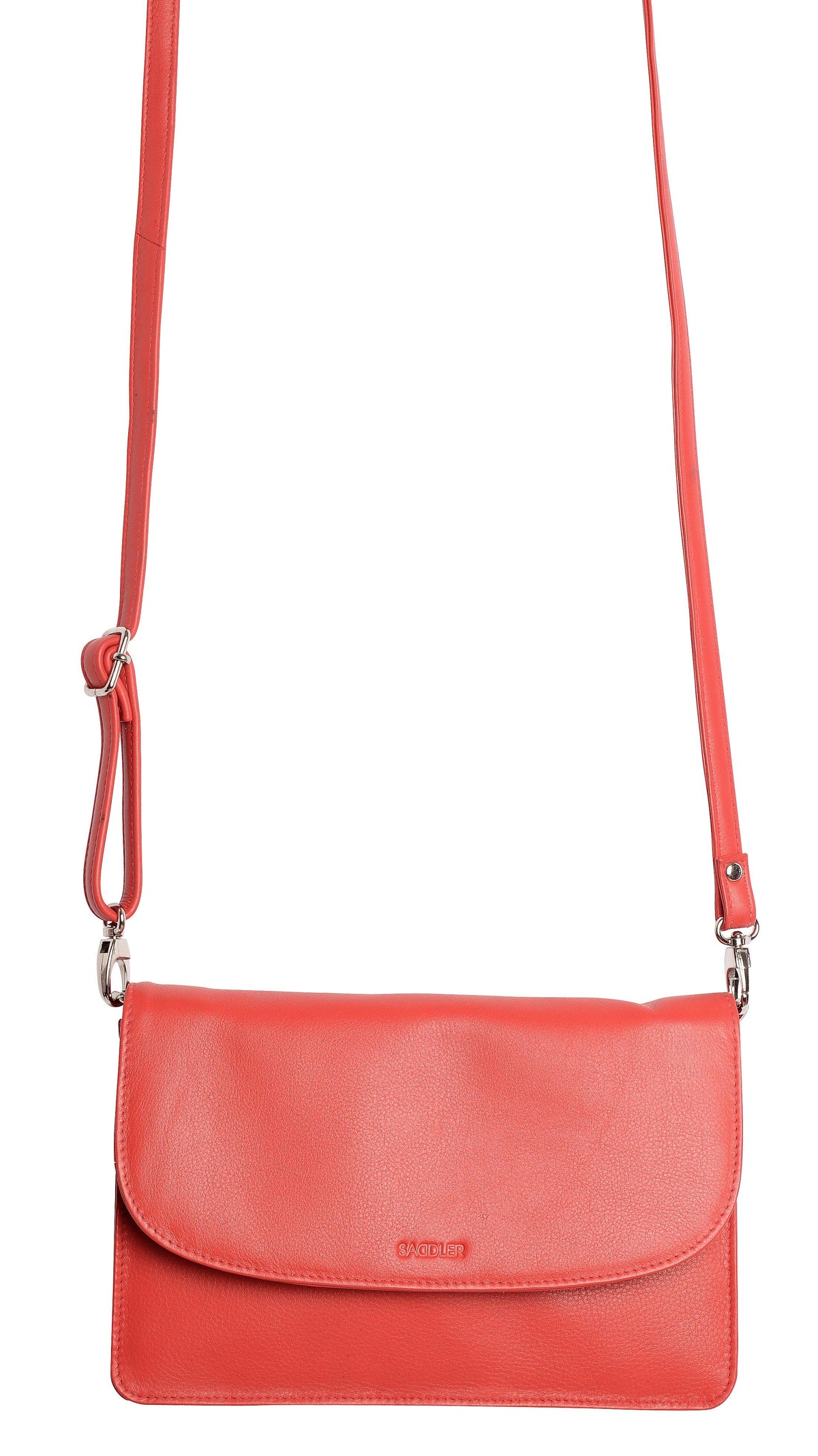 SADDLER Olivia 3-Section Leather Crossbody Bag &amp; Clutch – Compact &amp; Stylish - Gift Boxed