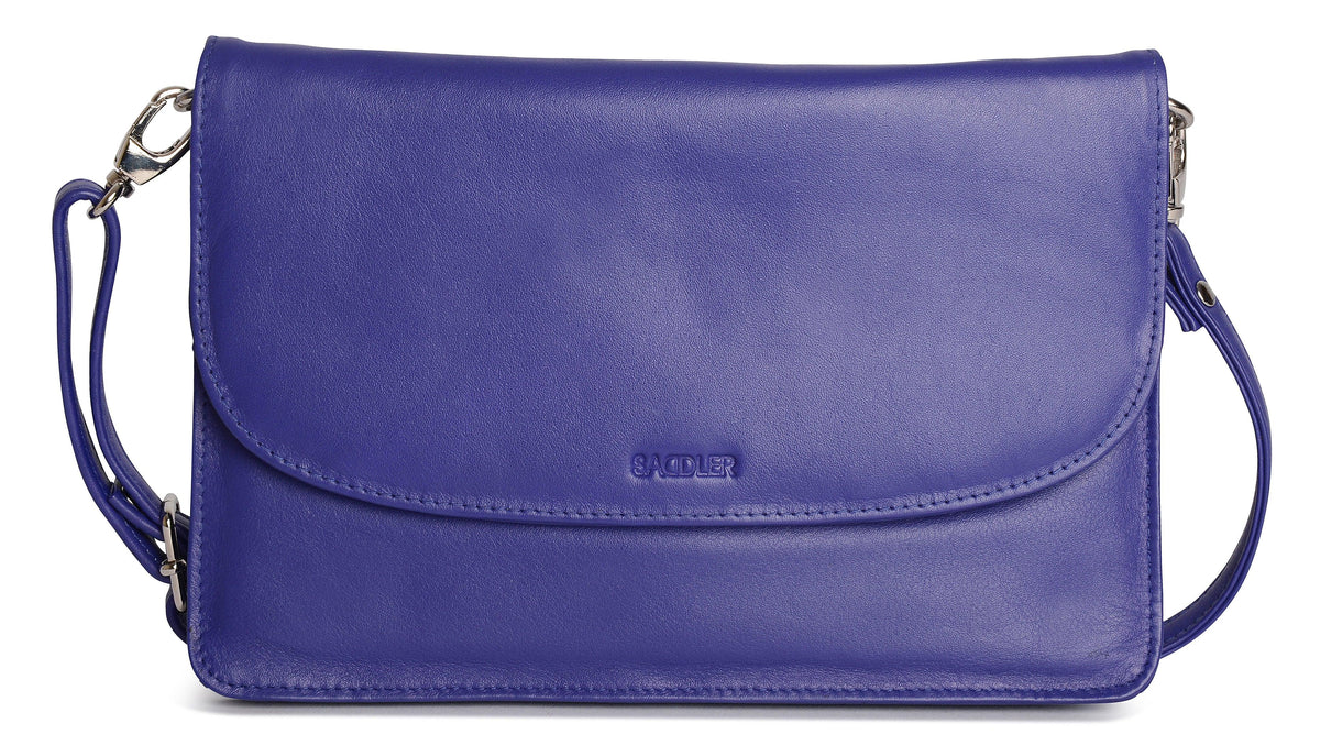 SADDLER Olivia 3-Section Leather Crossbody Bag &amp; Clutch – Compact &amp; Stylish - Gift Boxed
