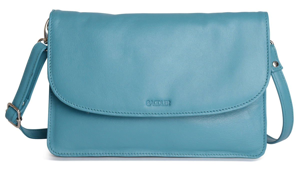 SADDLER Olivia 3-Section Leather Crossbody Bag &amp; Clutch – Compact &amp; Stylish - Gift Boxed