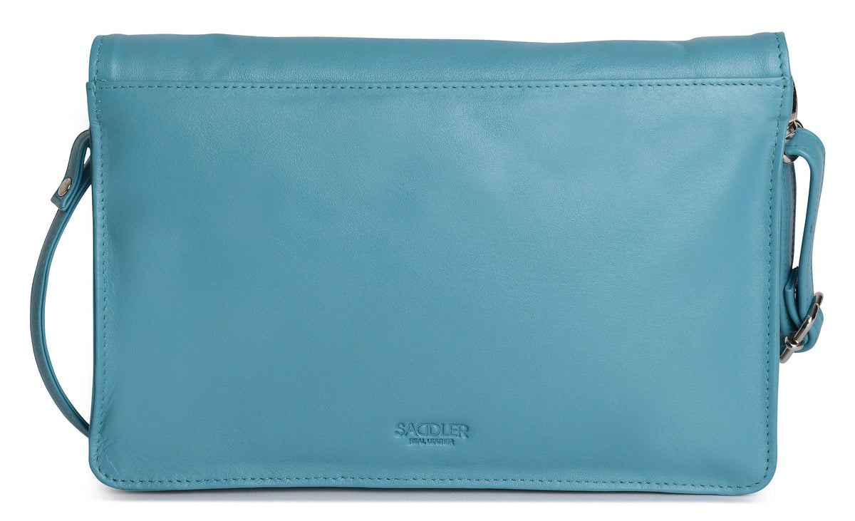 SADDLER Olivia 3-Section Leather Crossbody Bag &amp; Clutch – Compact &amp; Stylish - Gift Boxed