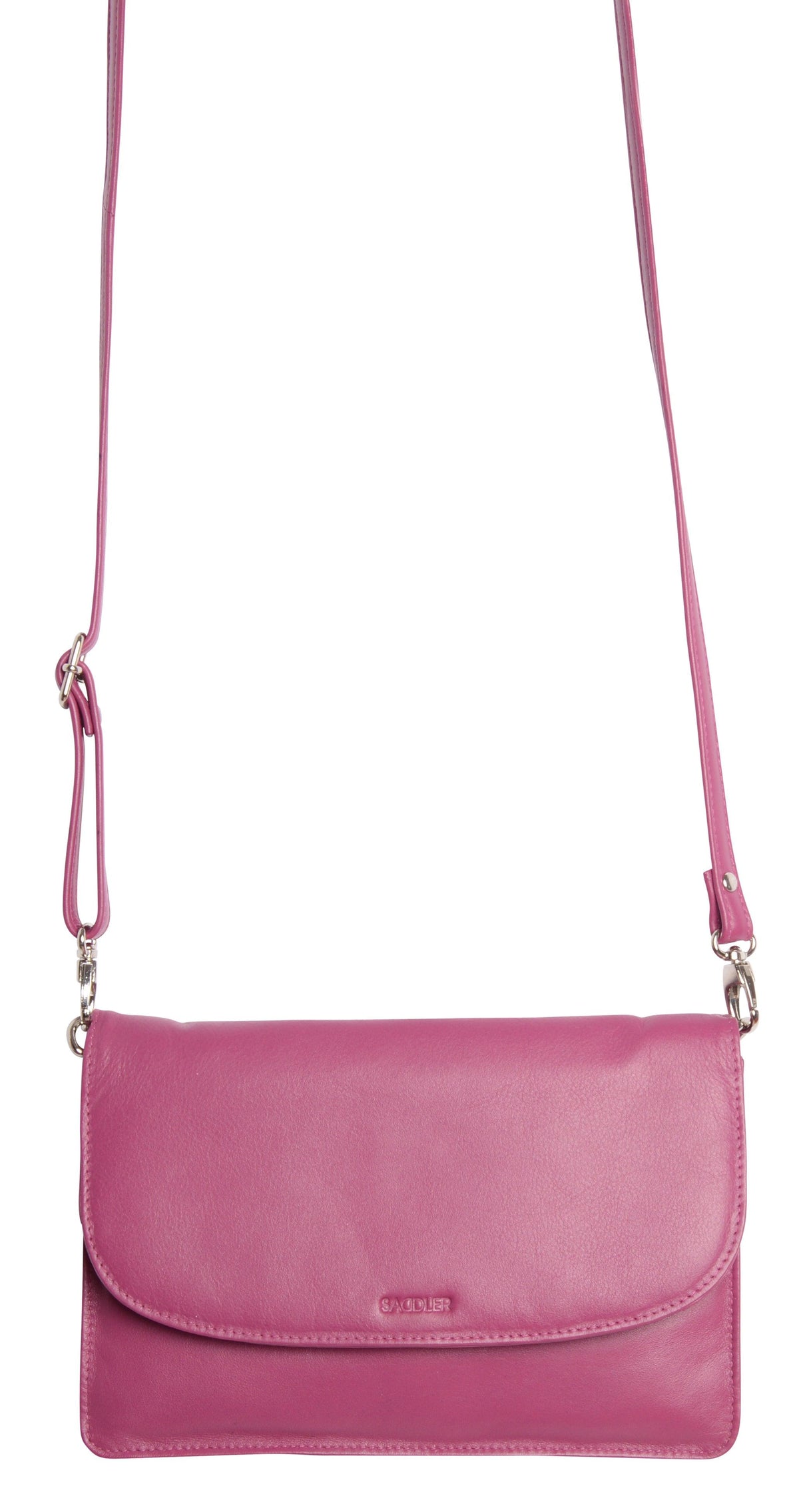 SADDLER Olivia 3-Section Leather Crossbody Bag &amp; Clutch – Compact &amp; Stylish - Gift Boxed
