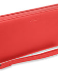 SADDLER SOPHIA Leather Zip Around Purse  - 15 Card slots, Mobile Phone Pocket,  Detachable Wrist Strap- RFID Protected
