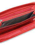 SADDLER SOPHIA Leather Zip Around Purse  - 15 Card slots, Mobile Phone Pocket,  Detachable Wrist Strap- RFID Protected