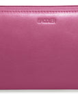 SADDLER SOPHIA Leather Zip Around Purse  - 15 Card slots, Mobile Phone Pocket,  Detachable Wrist Strap- RFID Protected
