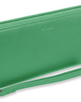 SADDLER SOPHIA Leather Zip Around Purse  - 15 Card slots, Mobile Phone Pocket,  Detachable Wrist Strap- RFID Protected