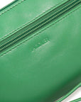SADDLER SCARLETT Leather Zip Top Mini Clutch - Phone Holder with Detachable Wrist Strap - RFID Protected