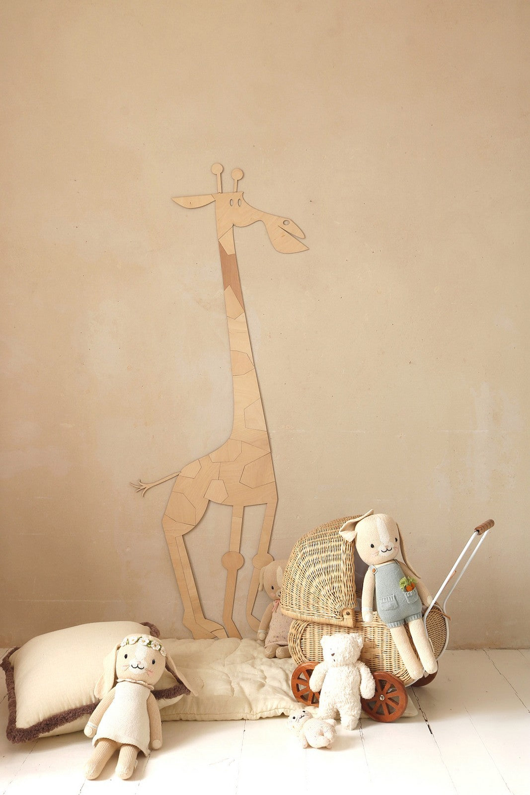 Safari Giraffe Wooden Wall Decoration
