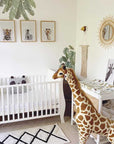 Anti-Roll Wedge Changing Mat - Safari Animals Print