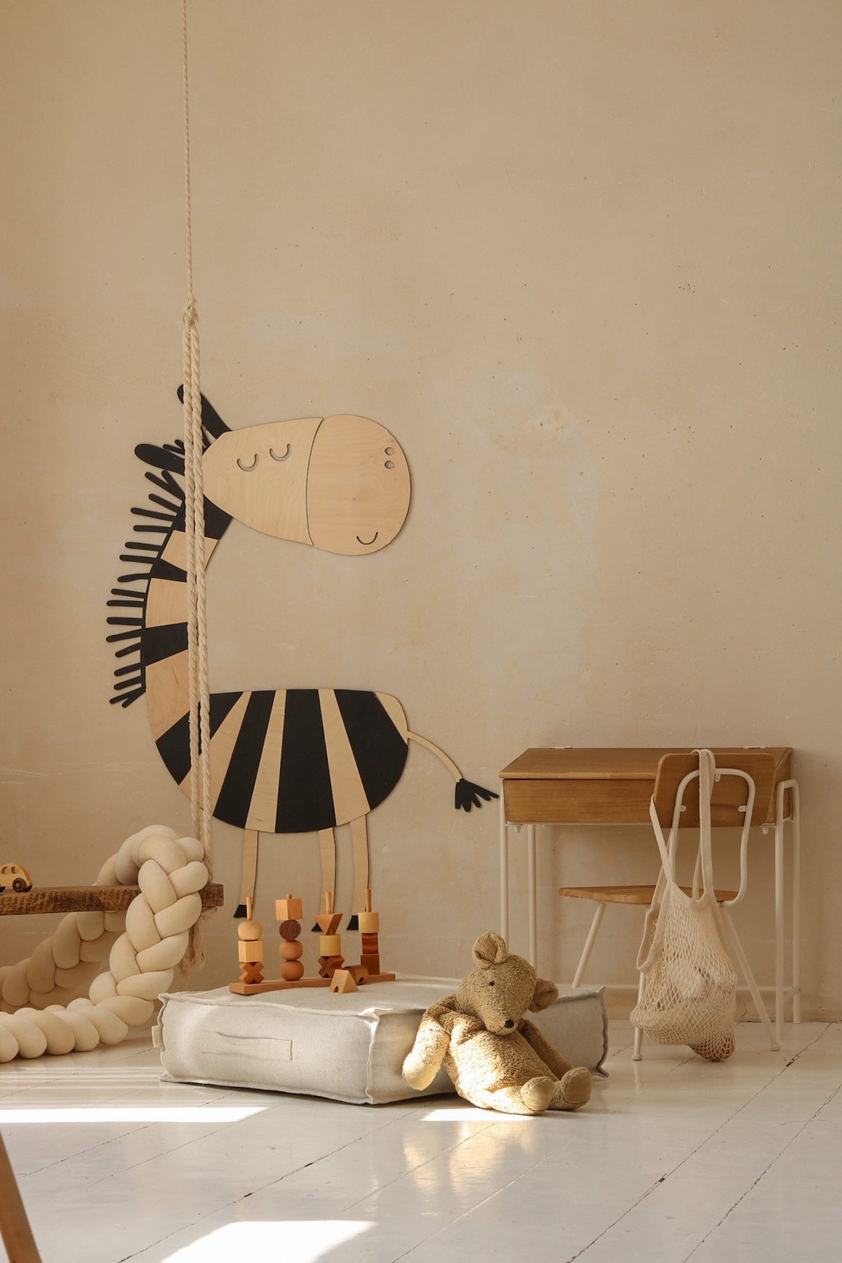 Safari Zebra – Wooden Wall Decoration