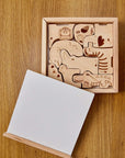 Wooden Safari Animal Puzzle Box for Toddlers-3