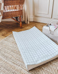 Anti-Roll Wedge Changing Mat - Sage Green Gingham