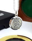 Saint Christopher Pendant – Sterling Silver Necklace | Travel Protection Jewelry Gift