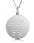 Saint Christopher Pendant – Sterling Silver Necklace | Travel Protection Jewelry Gift