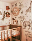 Savanna Wonderland Animal Wall Stickers Set