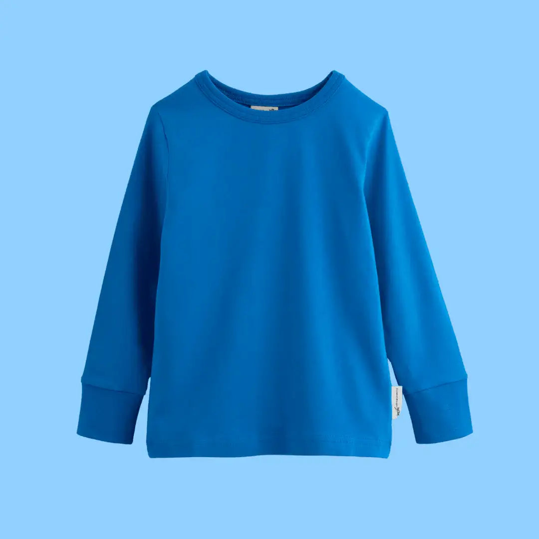 ScandiBugs Own Label Organic Long Sleeve Top - Peacock Blue