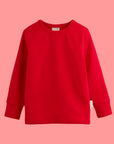 ScandiBugs Own Label Organic Long Sleeve Top - Roaring Red