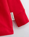 ScandiBugs Own Label Organic Long Sleeve Top - Roaring Red
