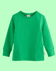 ScandiBugs Own Label Organic Long Sleeve Top - Tropical Green