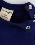 ScandiBugs Own Label Organic Long Sleeve Vest - Deep Sea Navy