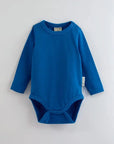 ScandiBugs Own Label Organic Long Sleeve Vest - Peacock Blue