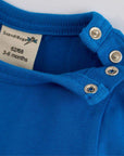ScandiBugs Own Label Organic Long Sleeve Vest - Peacock Blue