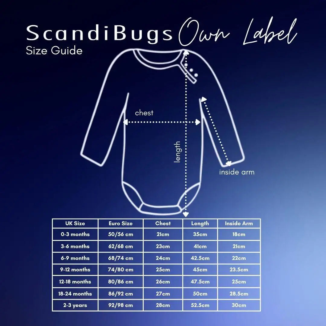 ScandiBugs Own Label Organic Long Sleeve Vest - Tempting Turquoise