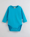ScandiBugs Own Label Organic Long Sleeve Vest - Tempting Turquoise