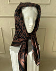 Classic Leopard Print Square Scarf