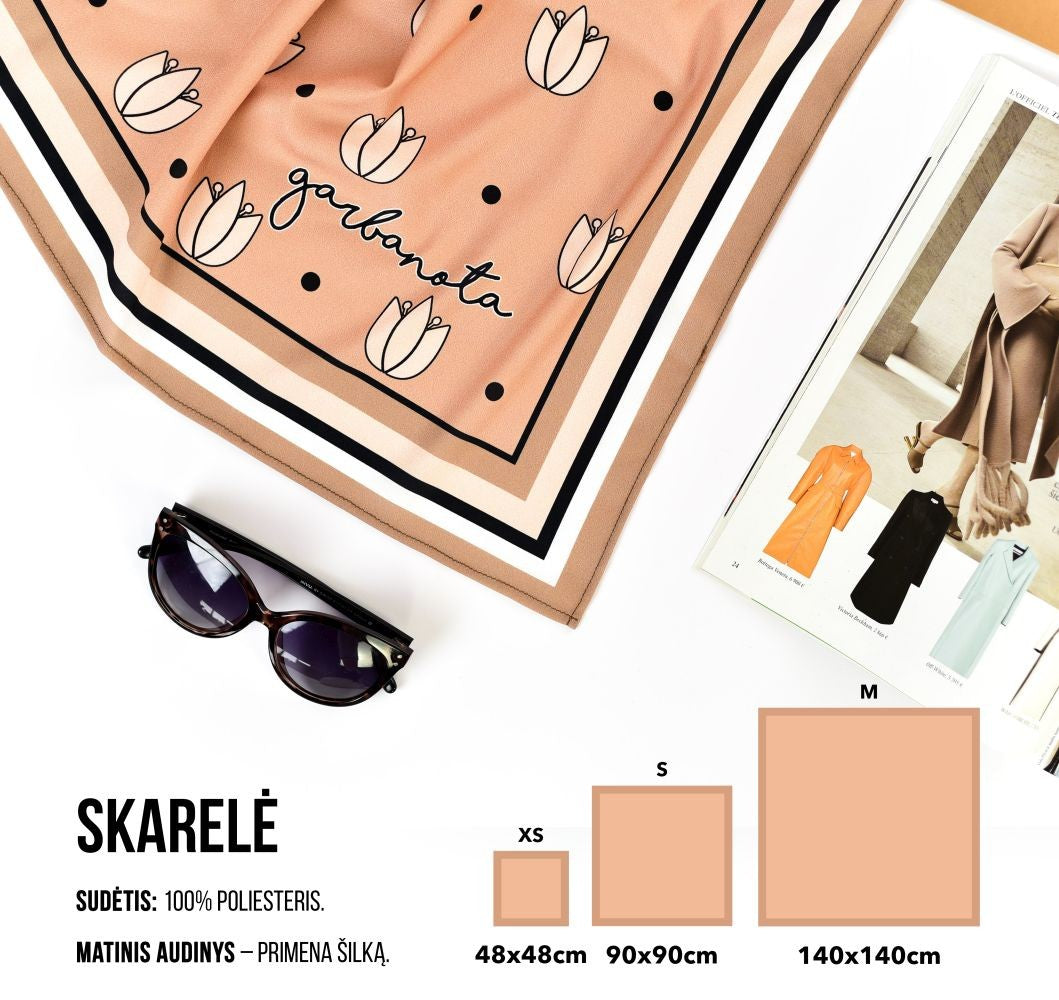 Classic Leopard Print Square Scarf