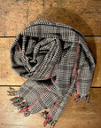 alva scarf | oatmeal, black, red