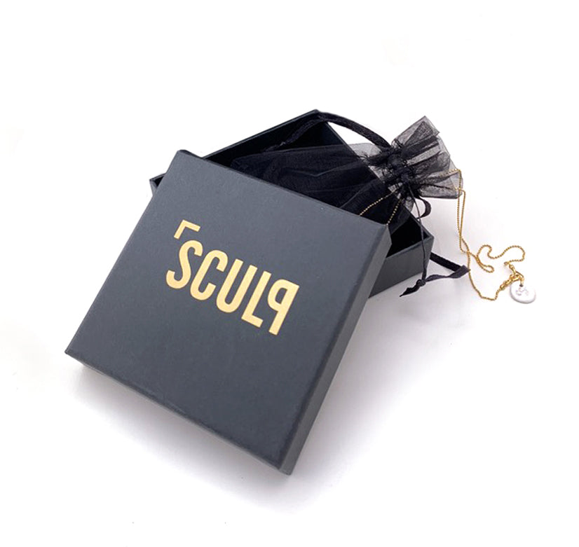 OM Choker Necklace – Handmade Ceramic &amp; 24K Gold Detail by SCULP at www.brixbailey.com