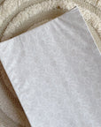 Anti-Roll Wedge Changing Mat - Delicate seashell print