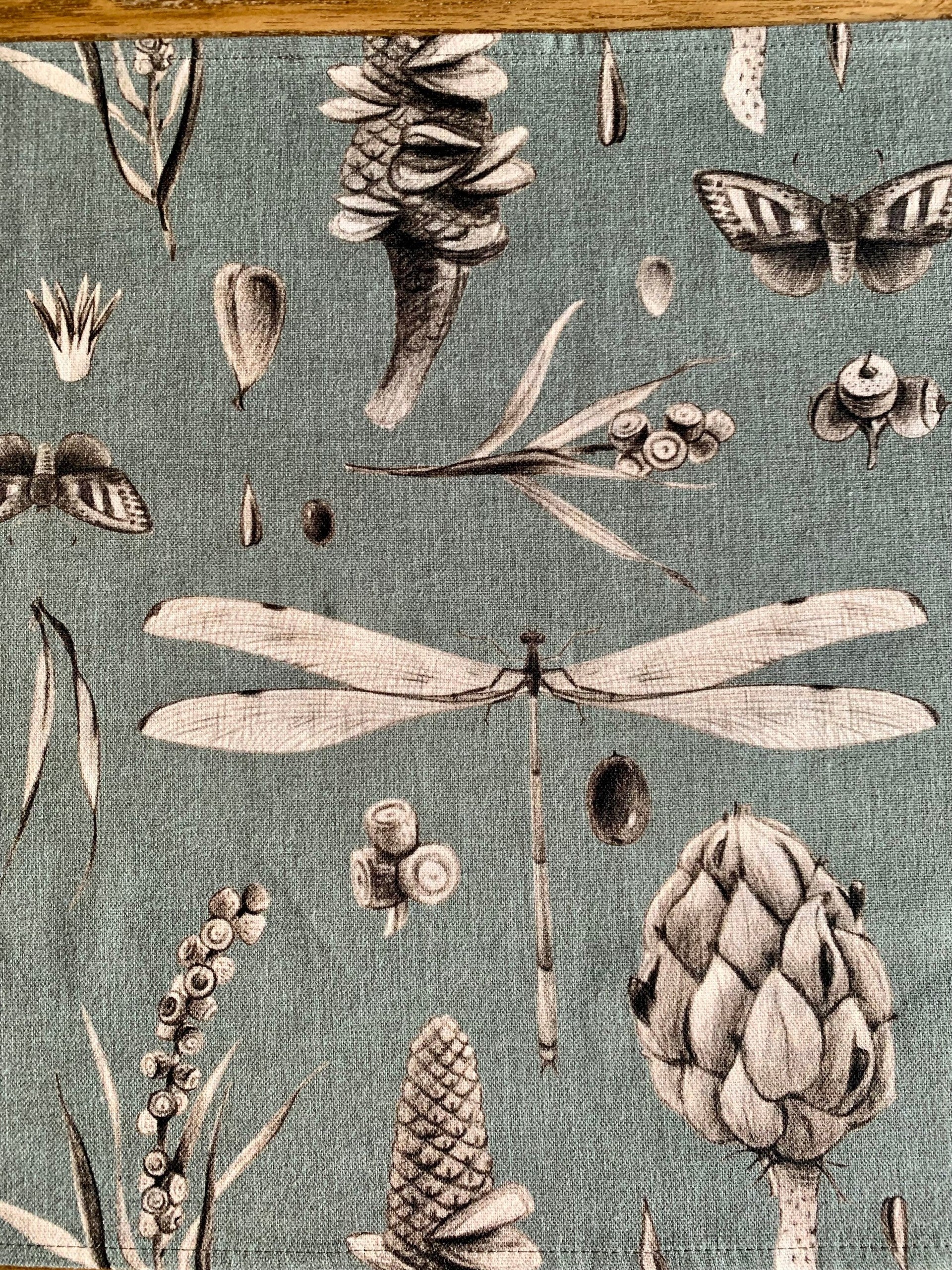 Aqua Seeds Cotton Table Runner