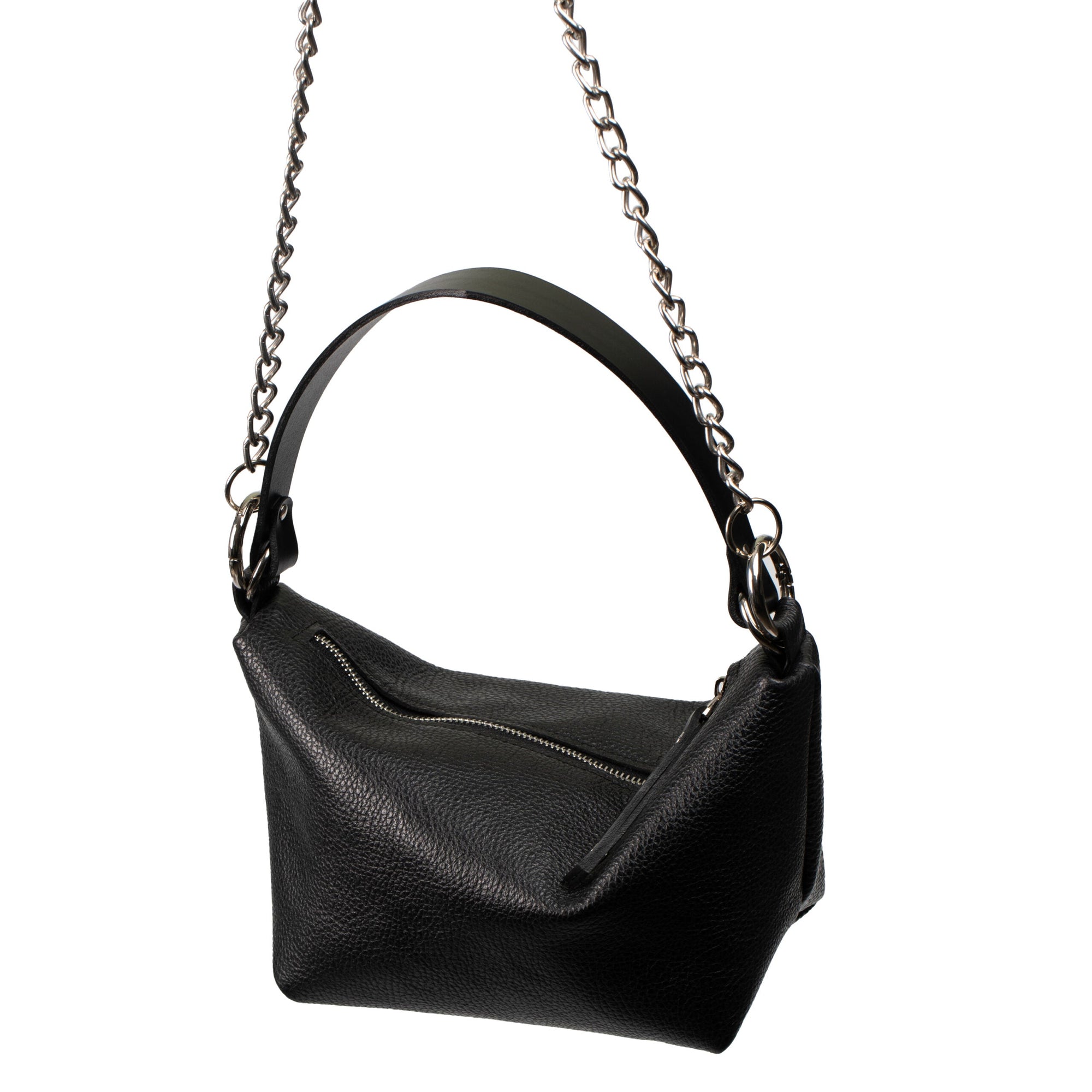 Soft Leather Baguette Handbag Selena