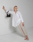 Soft Leather Baguette Handbag Selena