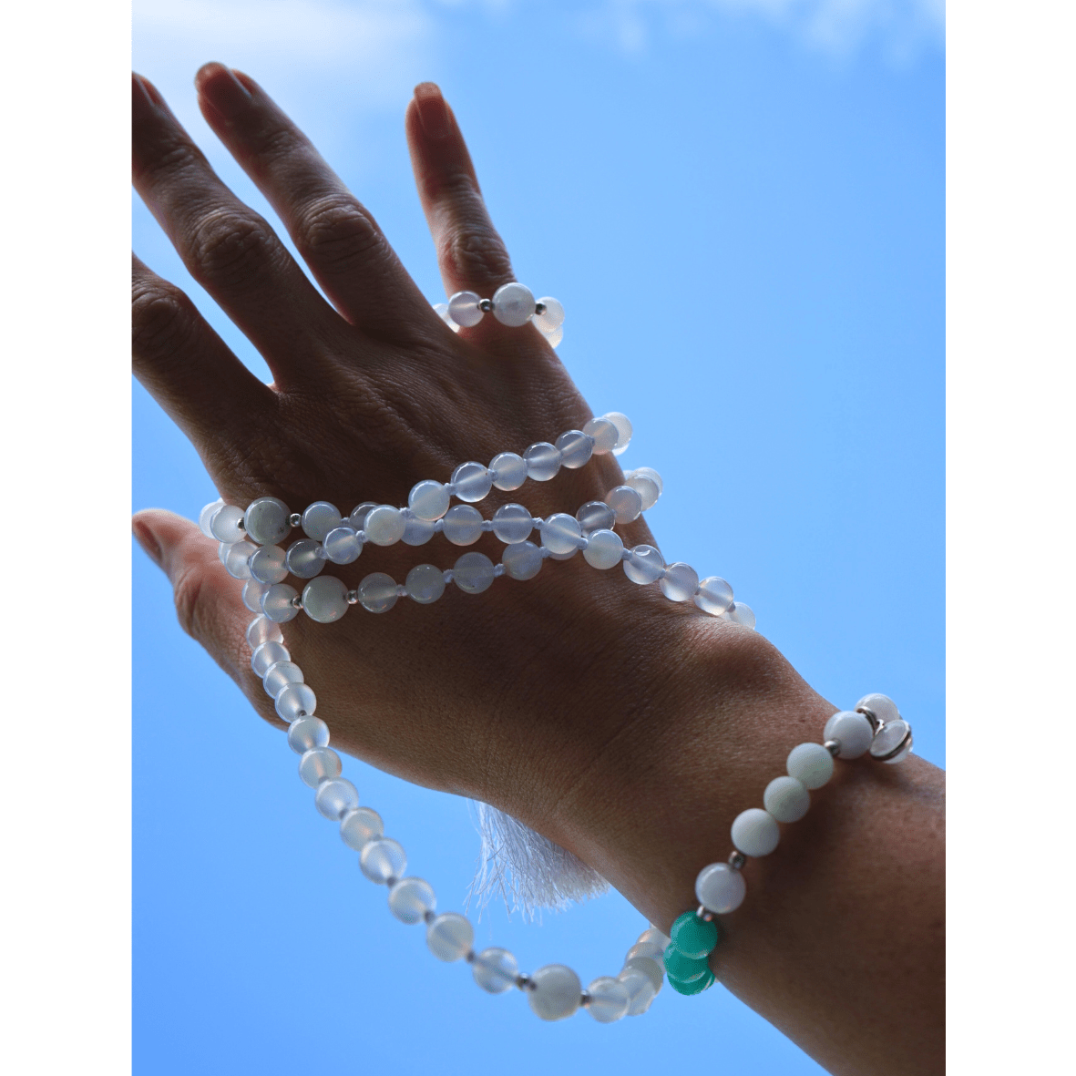 Selene Mala Moonstone Jewellery Set