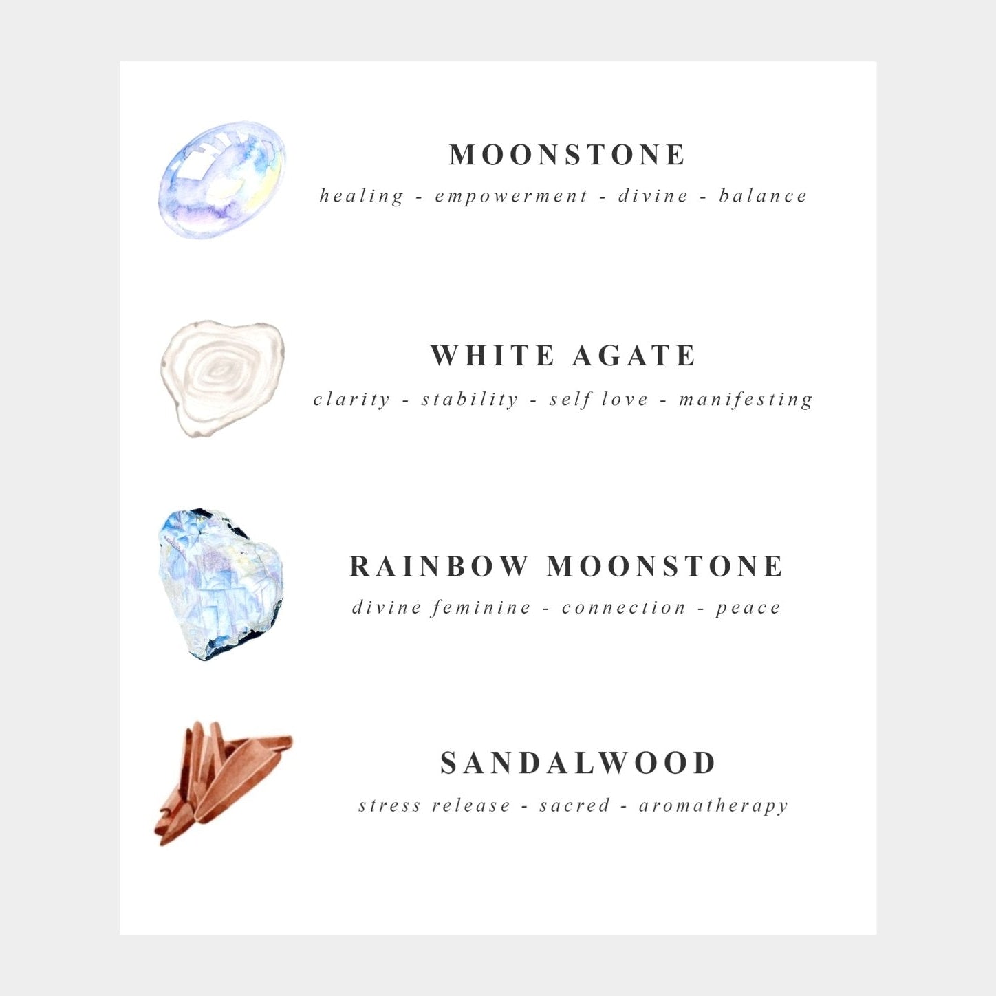 Selene Moonstone Mala Bracelet