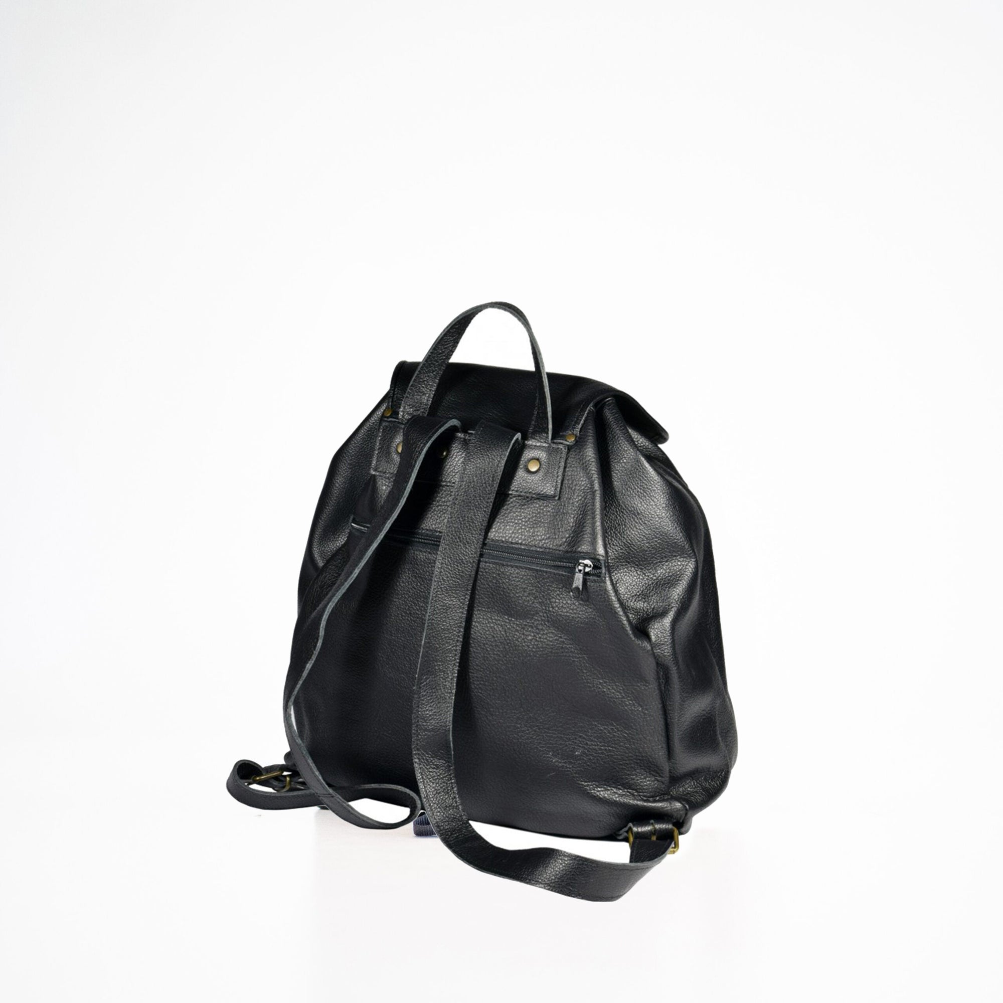 Black Leather Backpack 95 38