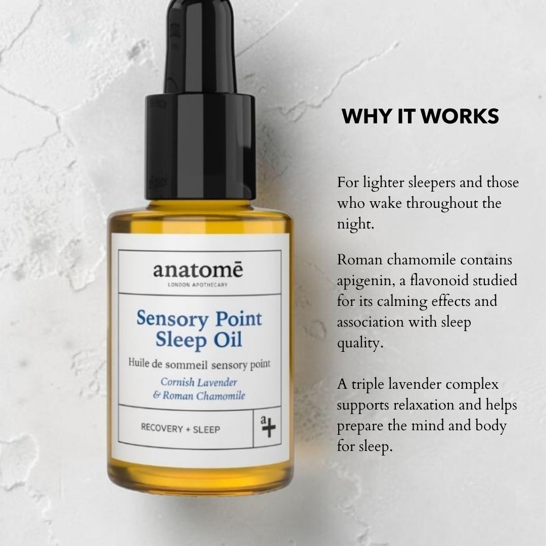Sleep Oil for Restless Sleep | Roman Chamomile &amp; Cornish Lavender | anatomē