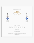 Sapphire & Pearl September Birthstone Earrings