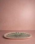 Peacock Serving Plate, Green