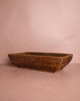 Wiltshire Long Rattan Basket in Classic Brown