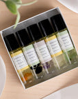 Crystal Infused Essential Oil Roll On Set of Five