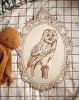 Set of 4 Engraved Forest Animals Pictures with Retro Frame