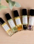 Crystal Infused Essential Oil Roll On Set of Five