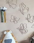 Wall decoration - Set of 6 Wooden Butterflies