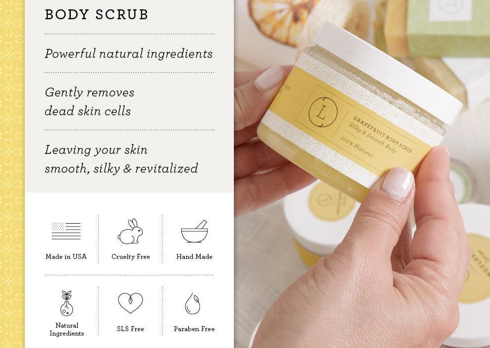 Shea Butter and Grapefruit Body Scrub Set