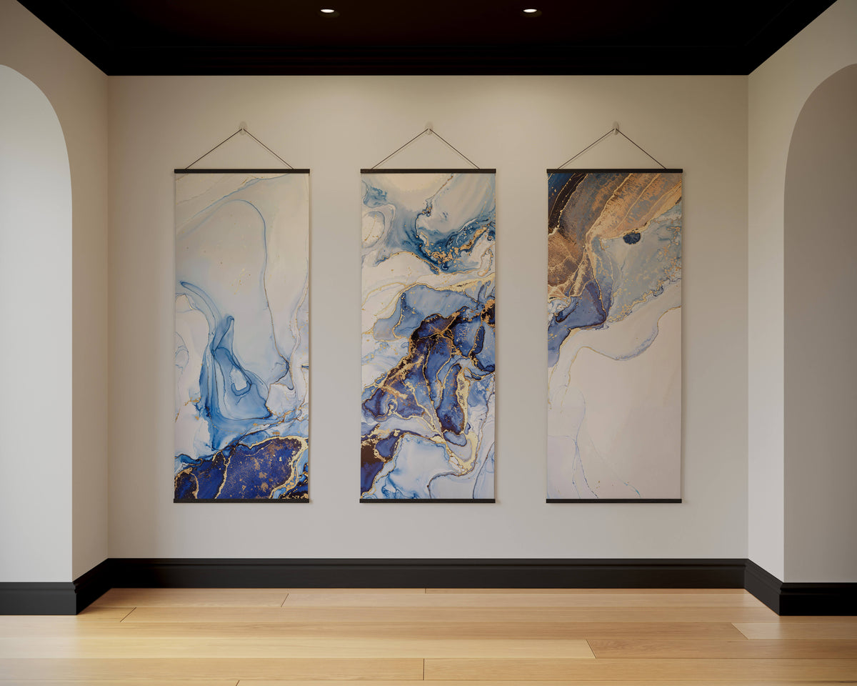 Watercolour &amp; Gold Marble Tapestry