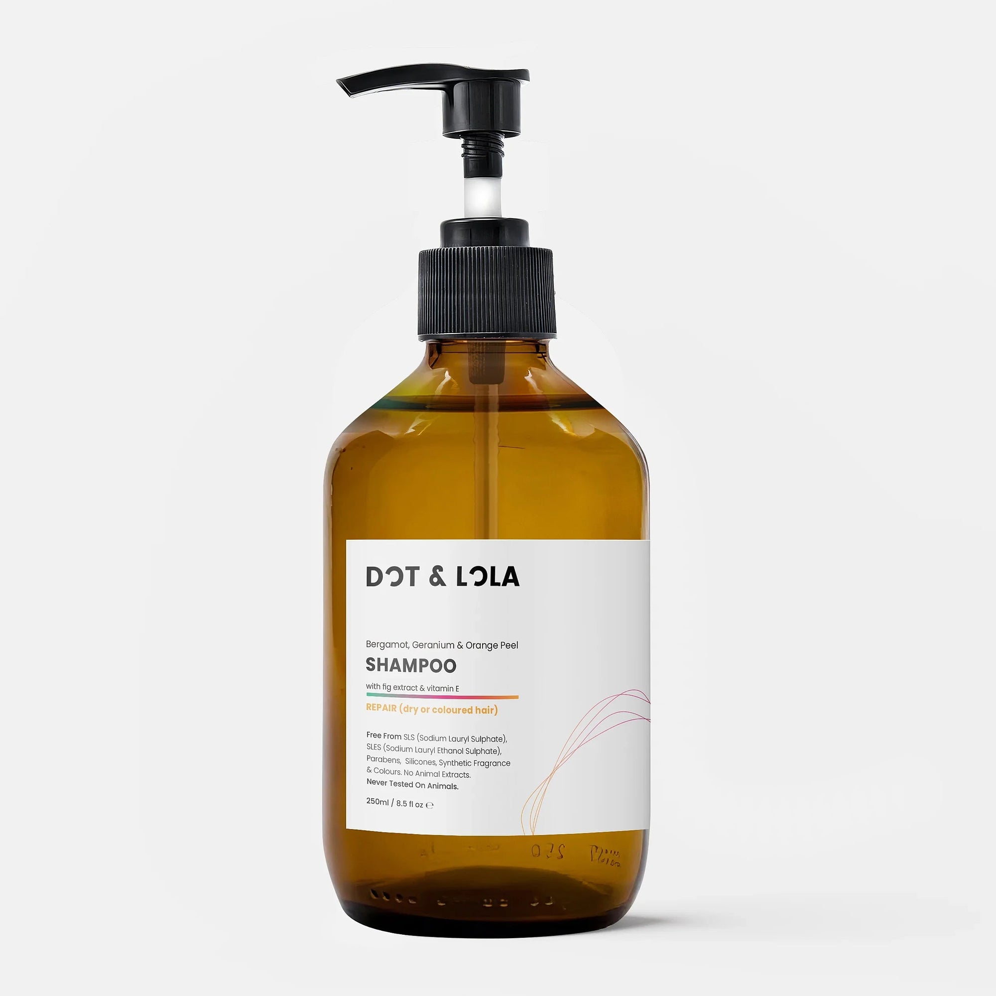 Plant-Based Repair Shampoo for Damaged or Coloured Hair